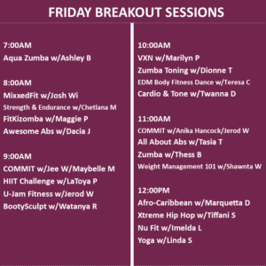 All Friday Breakout Sessions LV 22