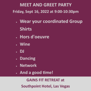 Friday Meet and Greet Party LV22