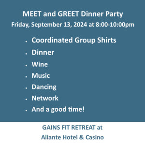 Meet and Greet Dinner Party LV 24