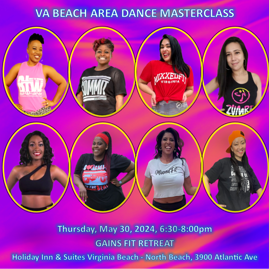 VA Area Dance Masterclass, May 30, 6:30-8:00pm