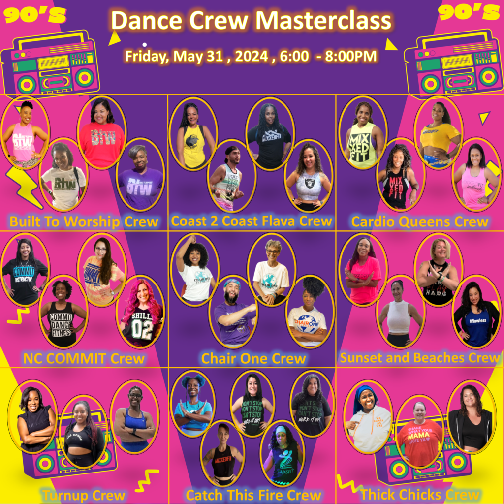 Dance Crew Masterclass, Friday, May 31, 6-8pm